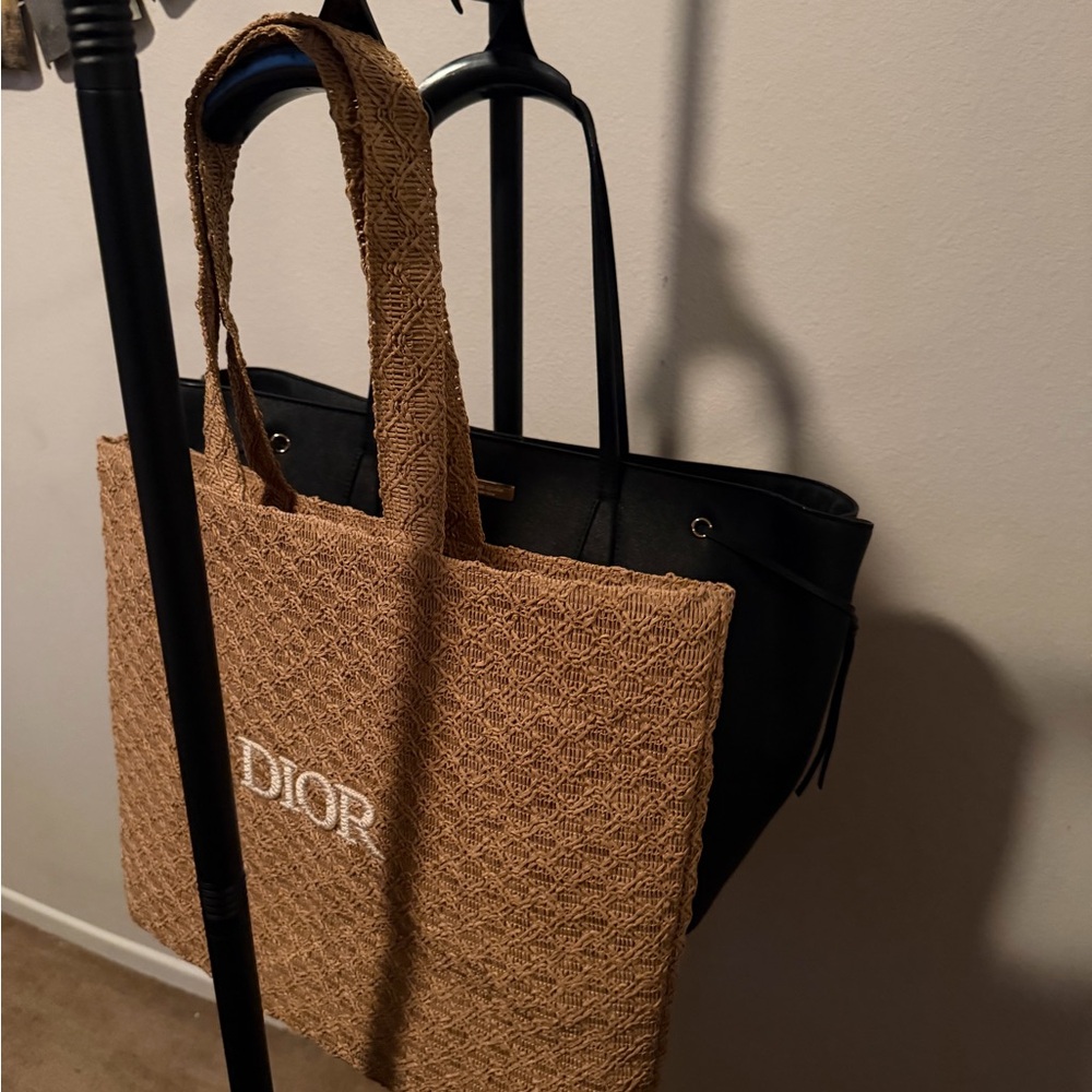Dior Tan Woven Tote Bag - Picture 2 of 5
